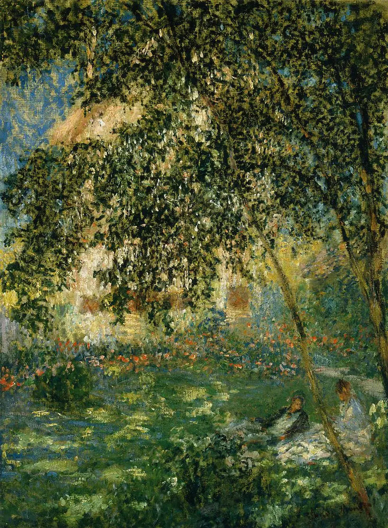 Hvile i hagen, Argenteuil - Claude Monet