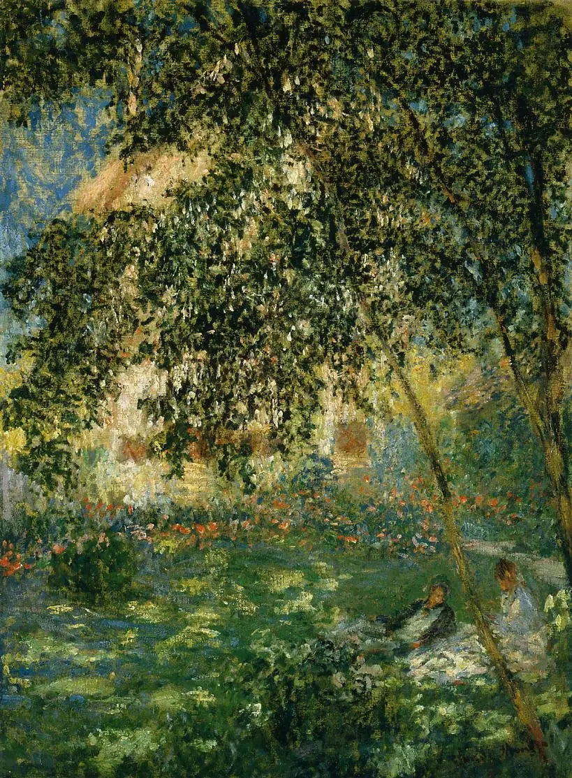 Hvile i hagen, Argenteuil - Claude Monet