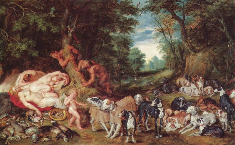 Dianas og nymfene hennes' hvilested - Peter Paul Rubens
