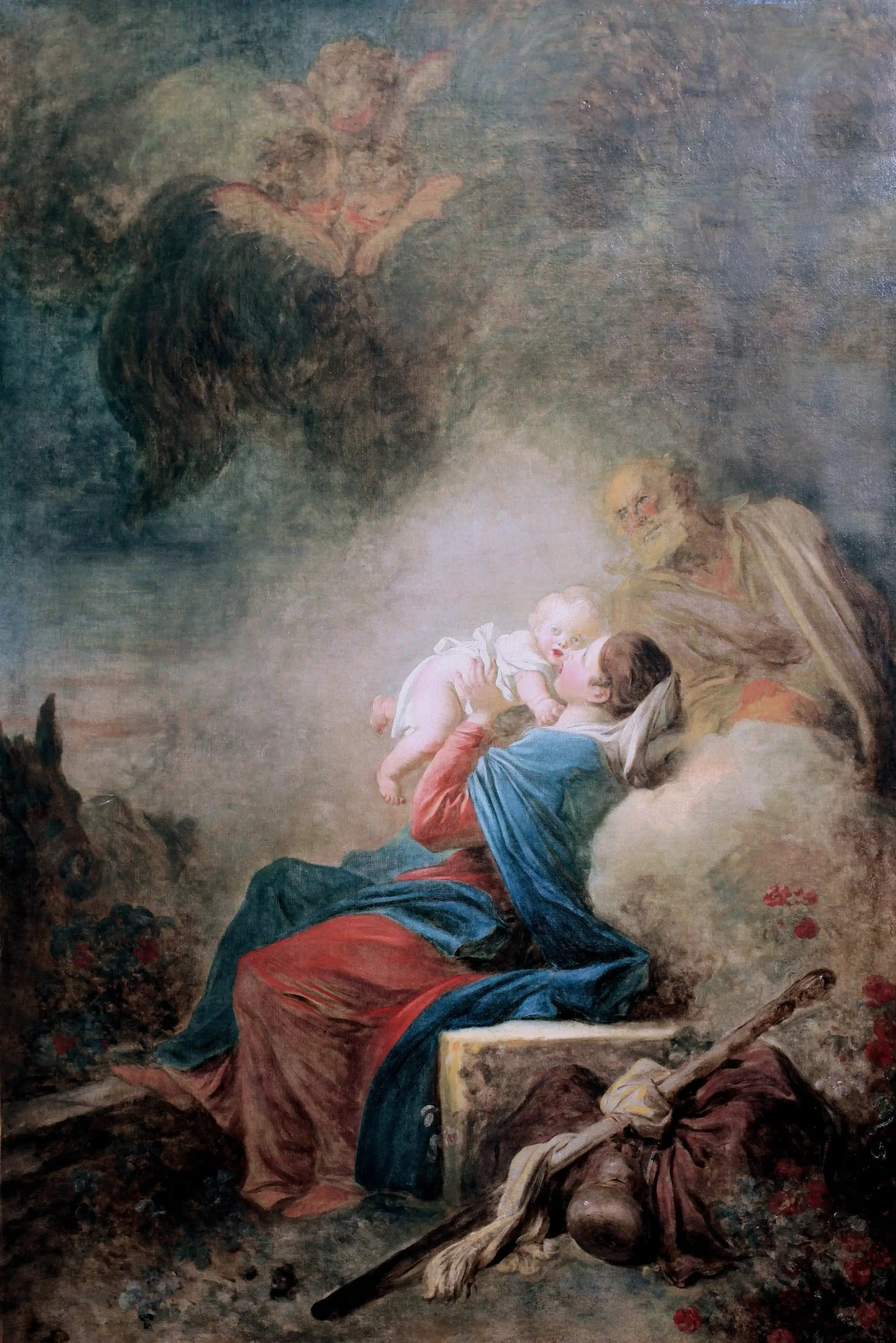 Le Repos de la Sainte Famille - Jean-Honoré Fragonard - Alpha Reproduction
