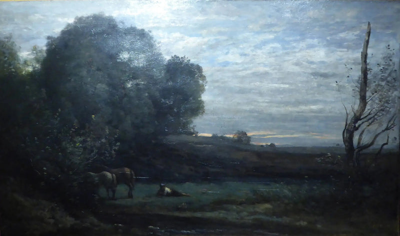 Hestenes hvilested - Jean-Baptiste Camille Corot