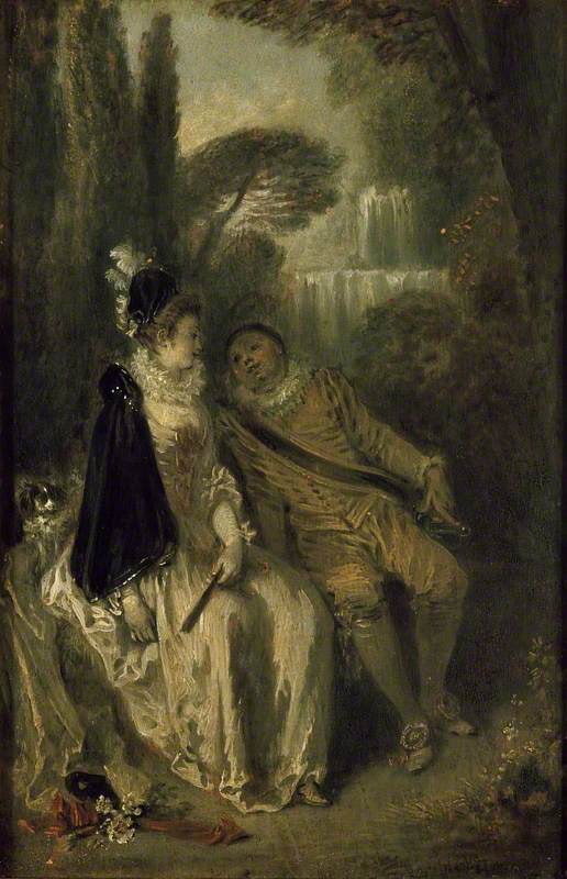 Den grasiøse hvileplassen - Antoine Watteau