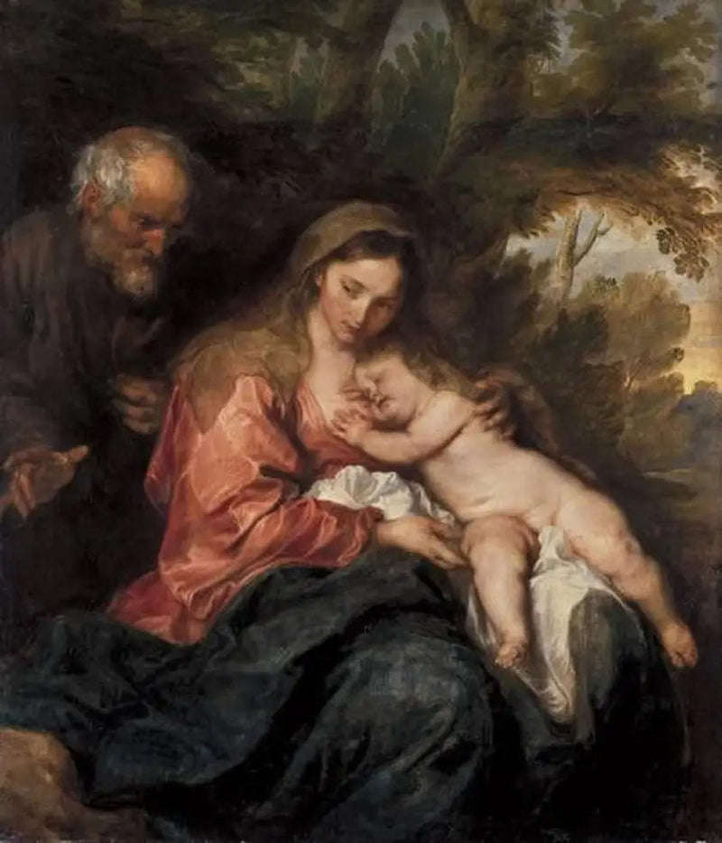 Reposet under flukten til Egypt - Antoine van Dyck

Source:
Le Repos pendant la fuite en Égypte - Antoine van Dyck