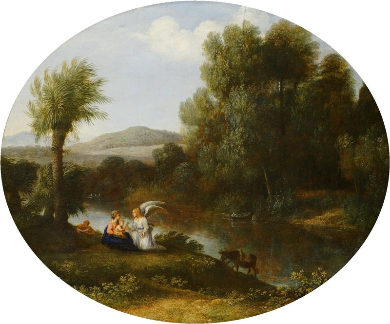 Det flyktende tilfluktssted under flukten til Egypt - Claude Lorrain