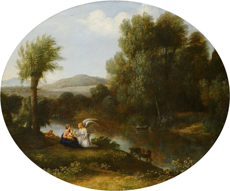 Det flyktende tilfluktssted under flukten til Egypt - Claude Lorrain