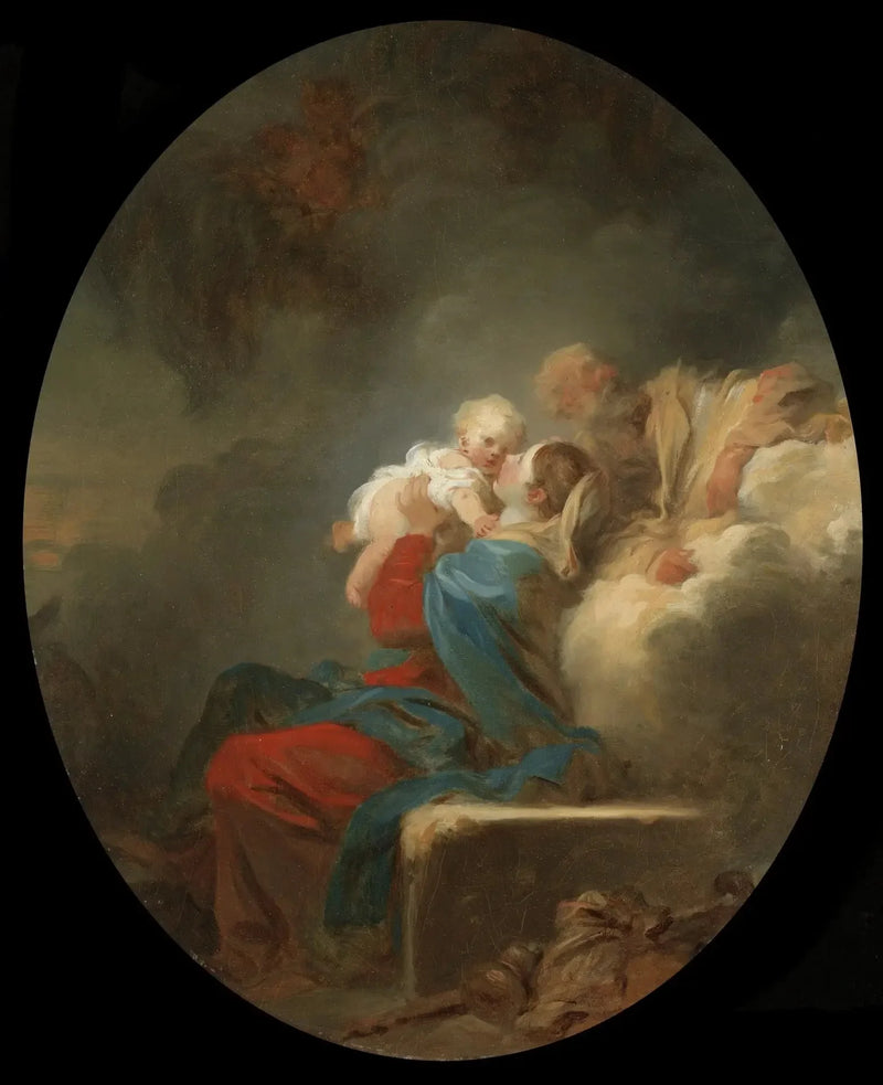 Hvile under flukten til Egypt - Jean-Honoré Fragonard