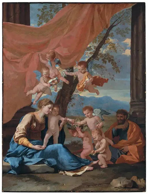 Hvile under flukten til Egypt - Nicolas Poussin