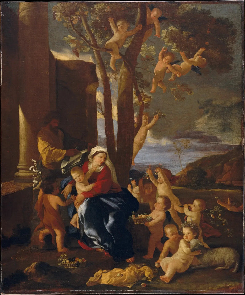 Hvile under flukten til Egypt - Nicolas Poussin