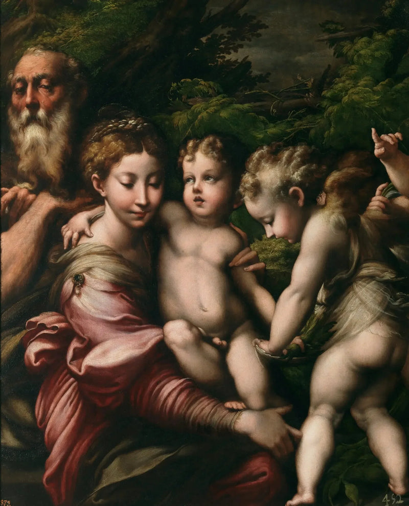 Hvile under flukten til Egypt - Parmigianino