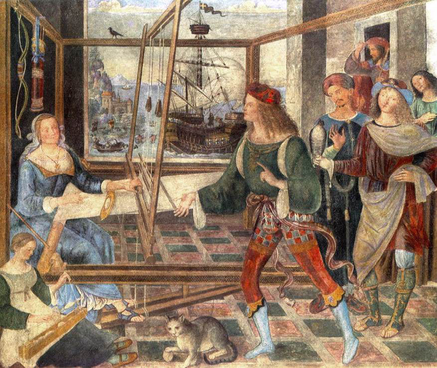 Ulysses' hjemkomst - Pinturicchio
