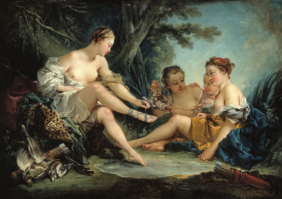 Dianas jegerinne vender tilbake - François Boucher