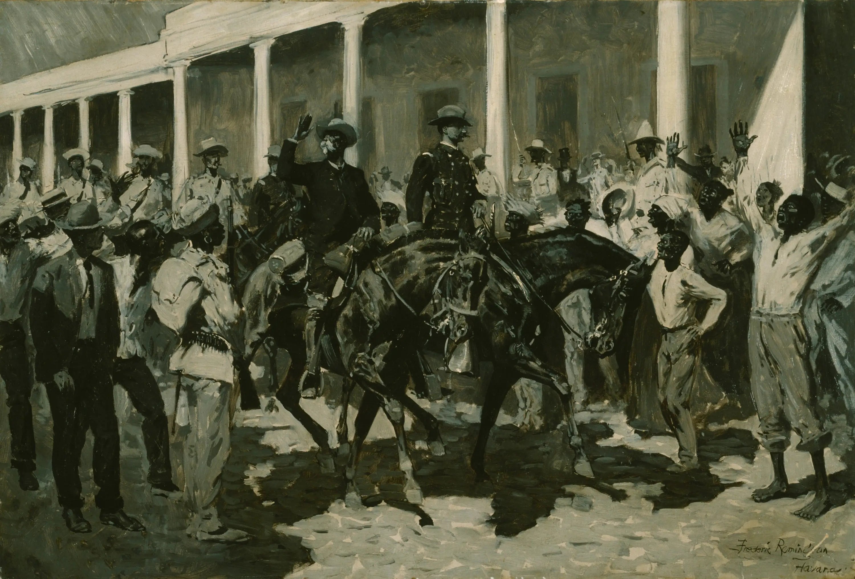 Le retour de Gomez à La Havane - Frederic Remington image 1 reproduction d’œuvre d’art à l’huile