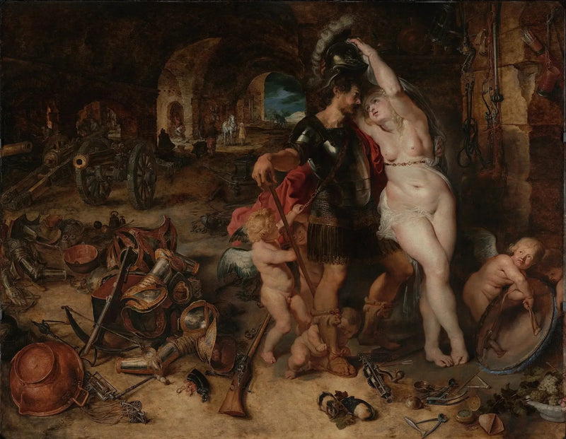 Krigens tilbakekomst: Mars demilitarisert av Venus - Peter Paul Rubens