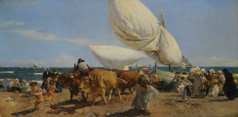 Fiskerens tilbakekomst - Joaquín Sorolla