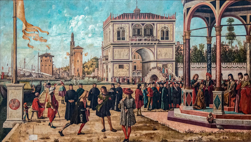 Ambassadørenes tilbakekomst til det engelske hoffet - Vittore Carpaccio