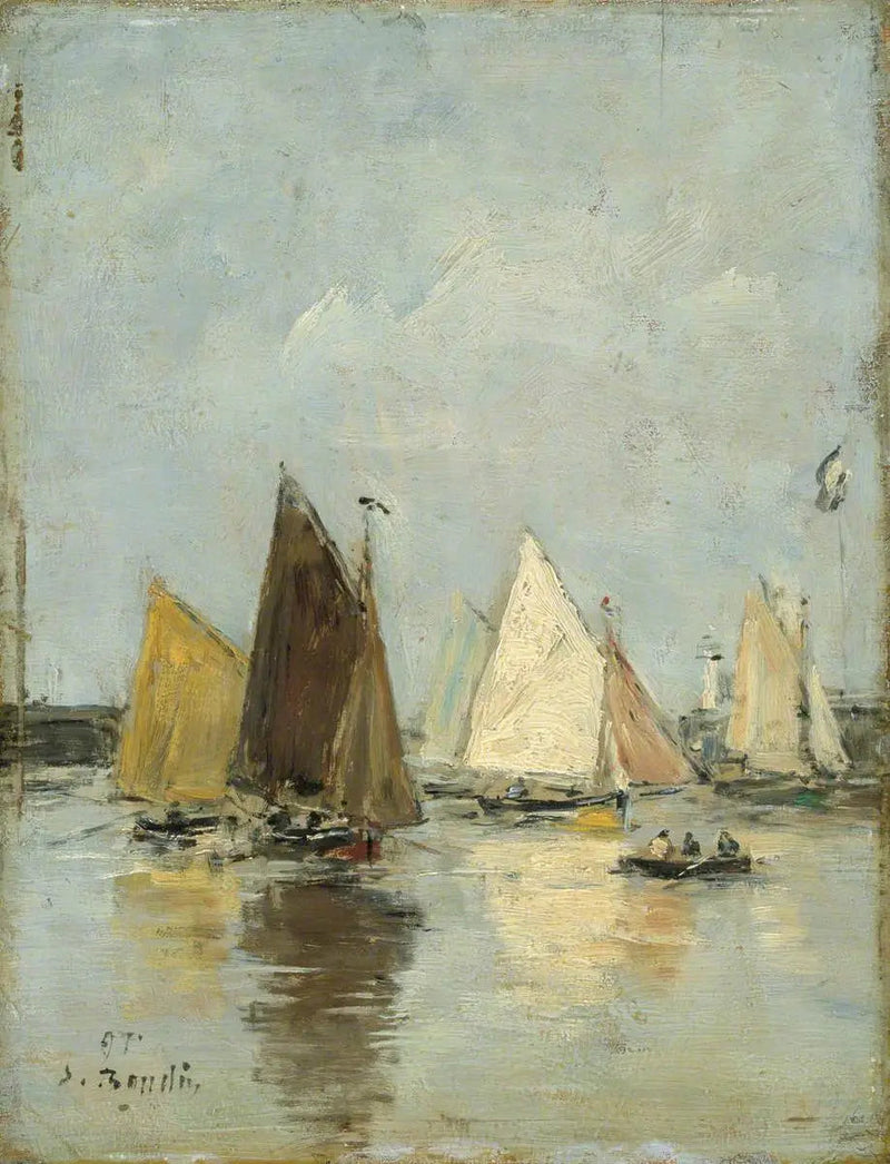 Båtenes tilbakekomst - Eugène Boudin