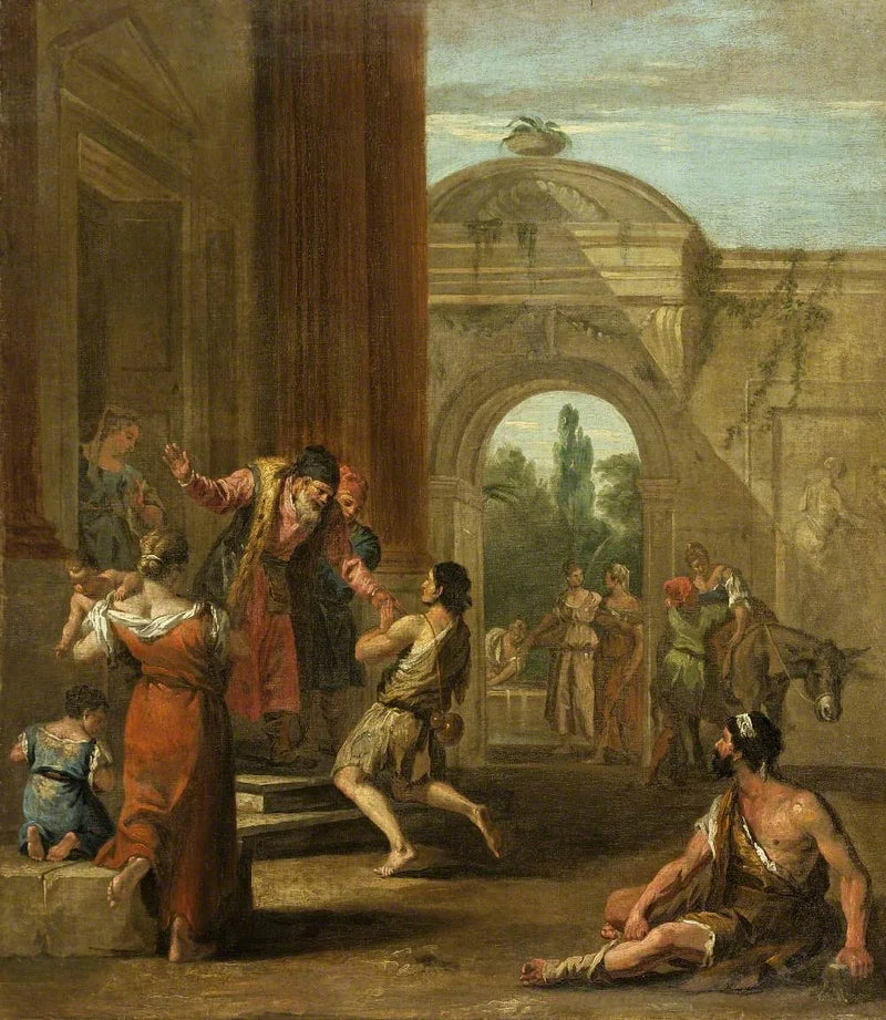 Den bortkomne sønnens tilbakekomst - Sebastiano Ricci