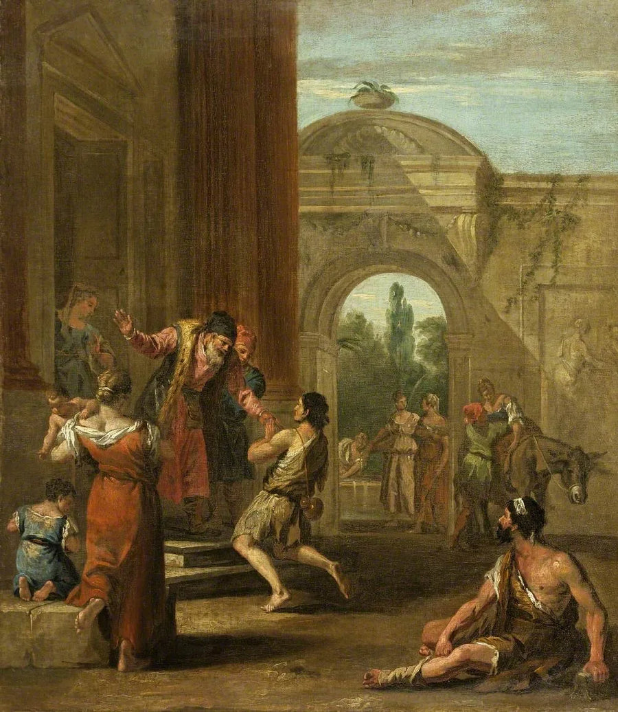 Den bortkomne sønnens tilbakekomst - Sebastiano Ricci