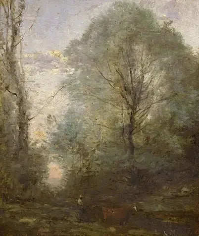 Tilbakekomsten av den lille bouvier - Jean-Baptiste Camille Corot