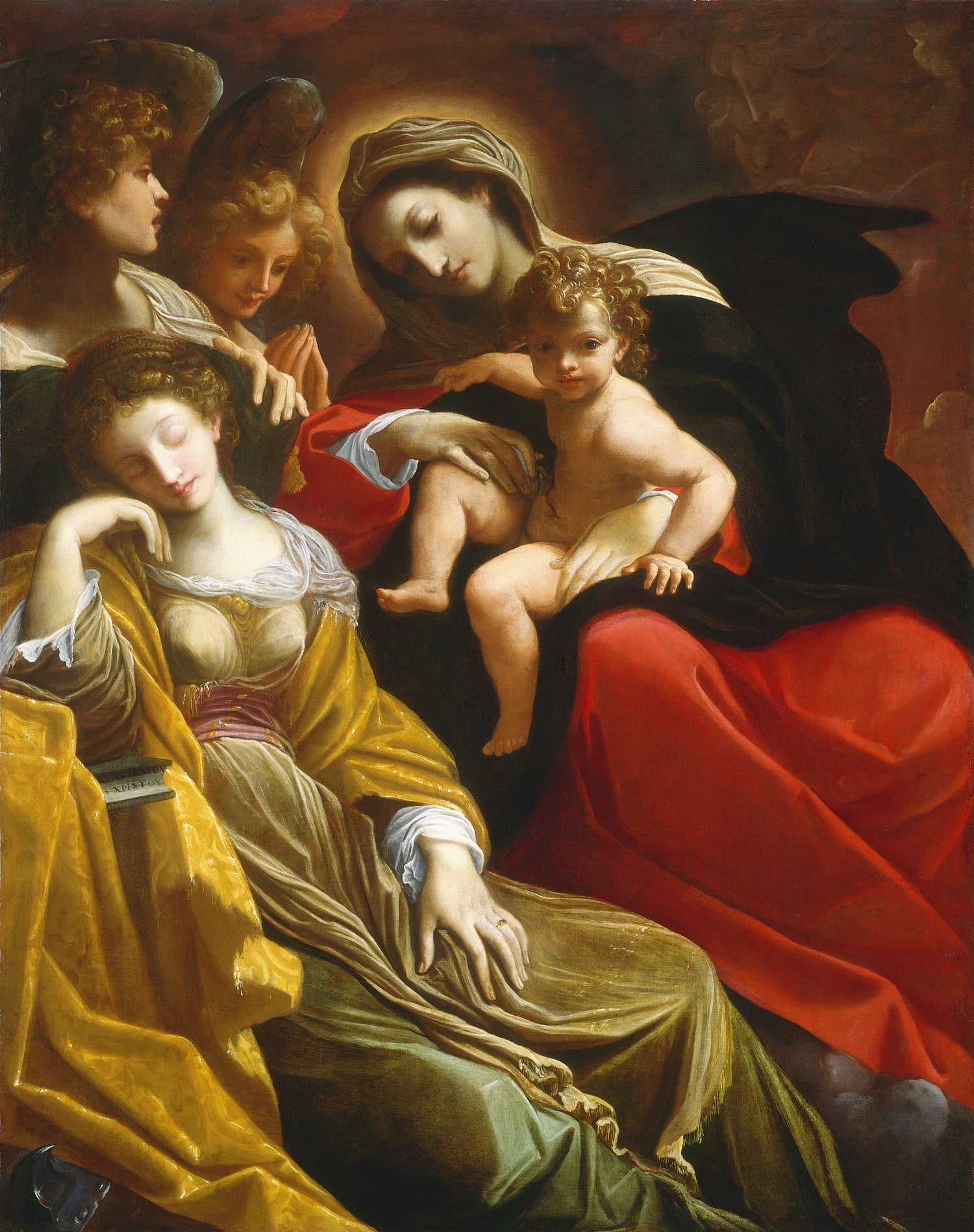 Le Rêve de Sainte Catherine d'Alexandrie - Ludovico Carracci image 1 reproduction de peinture à l’huile