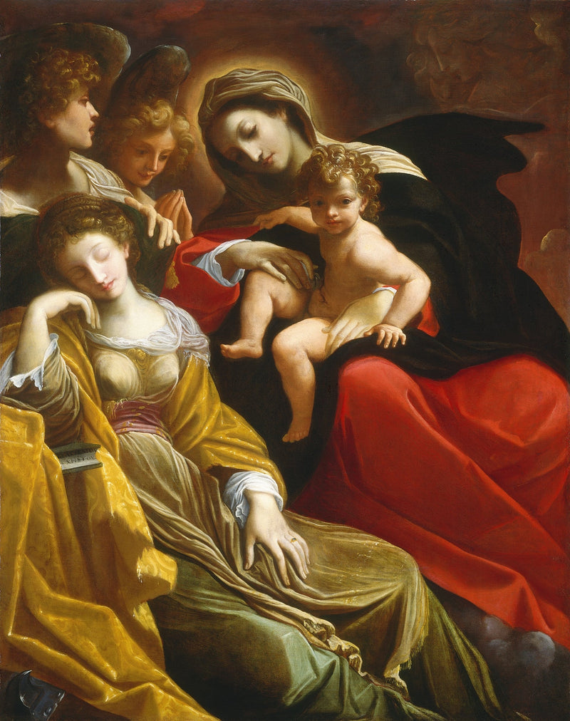 Sankt Katarinas Drøm - Ludovico Carracci