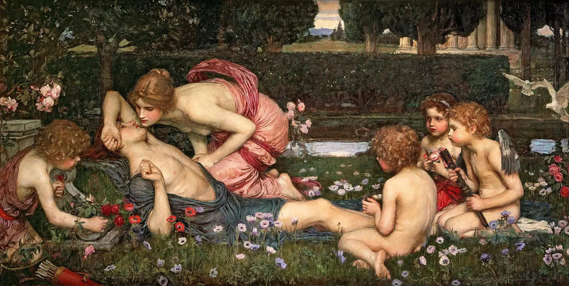 Adonis' oppvåkning - John William Waterhouse