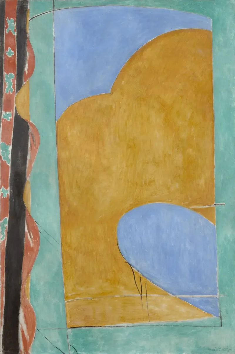 Det gule gardinet - Henri Matisse