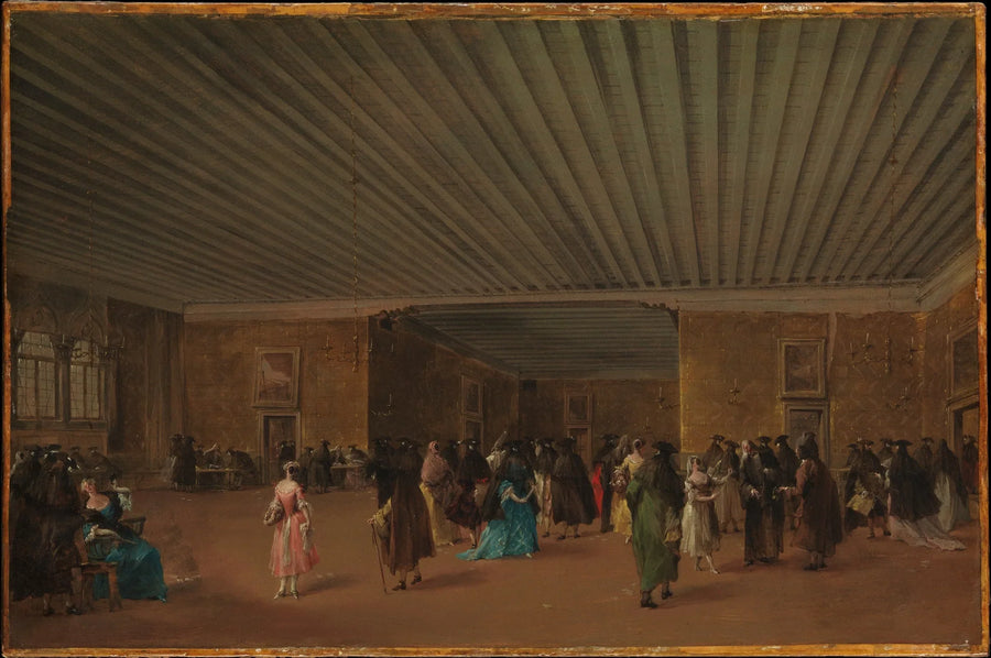 Det offentlige Ridotto i Dandolo-palasset - Francesco Guardi