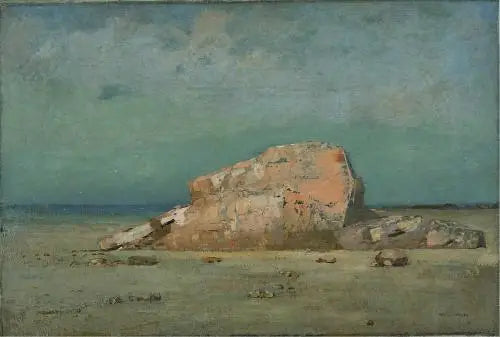 Den rosa klippen - Odilon Redon