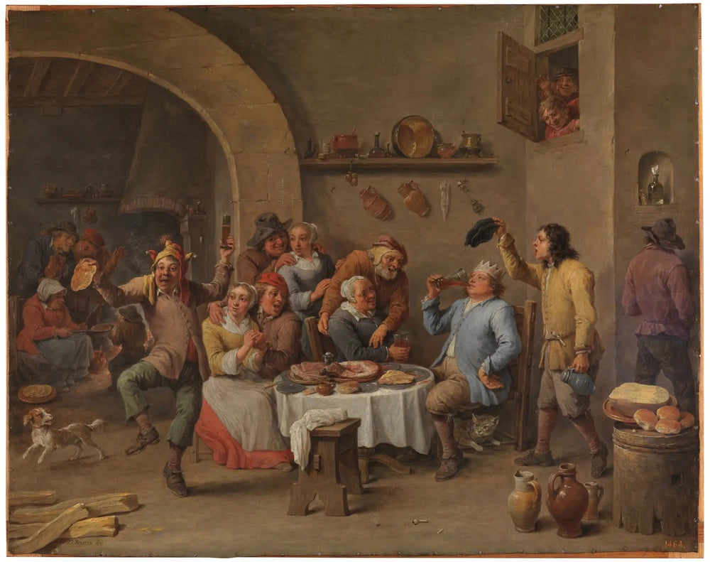 Le roi boit - David Teniers le Jeune image 1 tableau peint à l’huile sur toile