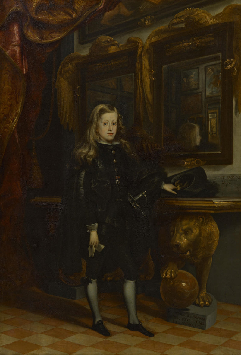 Le roi Charles II d'Espagne (1661-1700) à l'âge de douze ans - Juan Carreño de Miranda