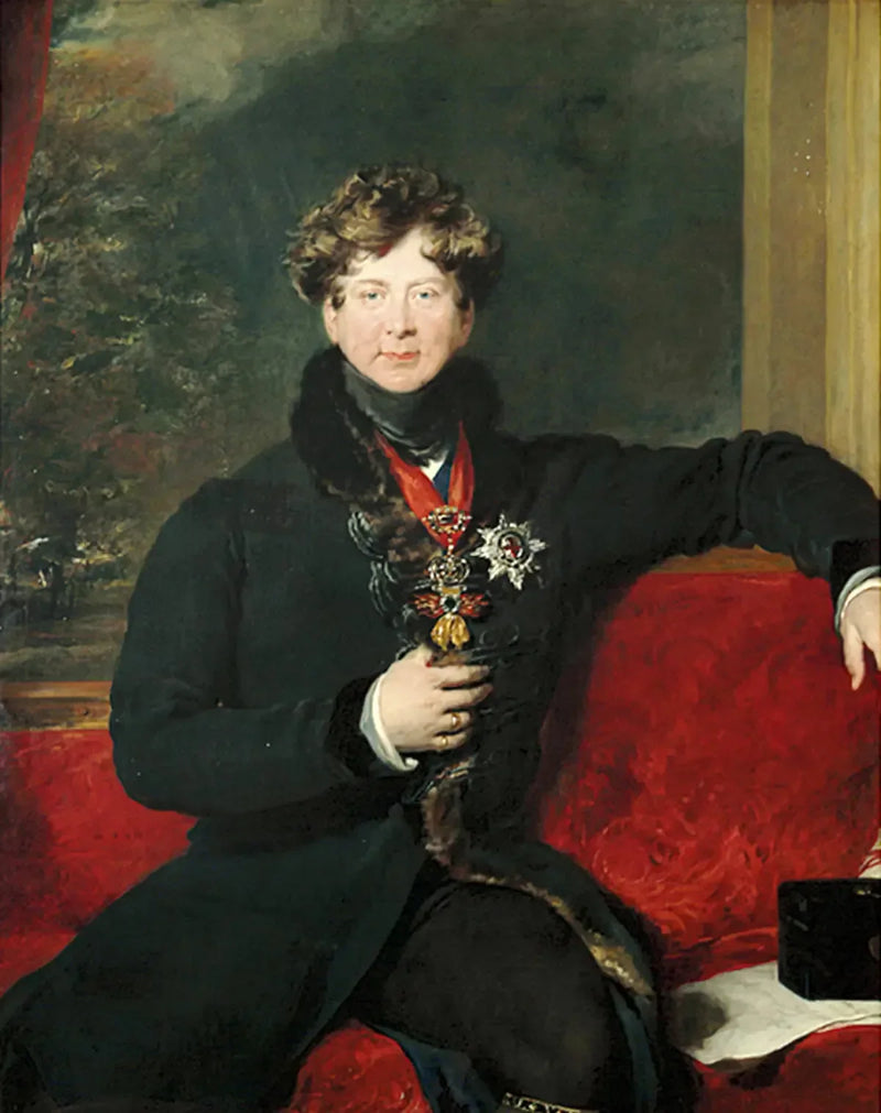 Kongen George IV sittende, i morgenkledning - Thomas Lawrence