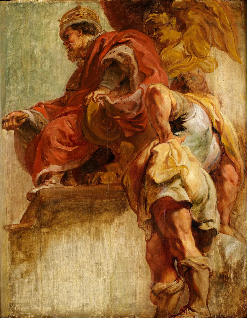 Kong Jakob I forener England og Skottland - Peter Paul Rubens