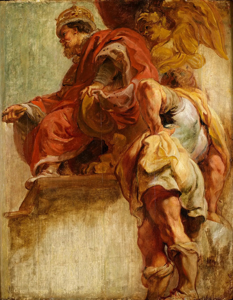 Kong Jakob I forener England og Skottland - Peter Paul Rubens