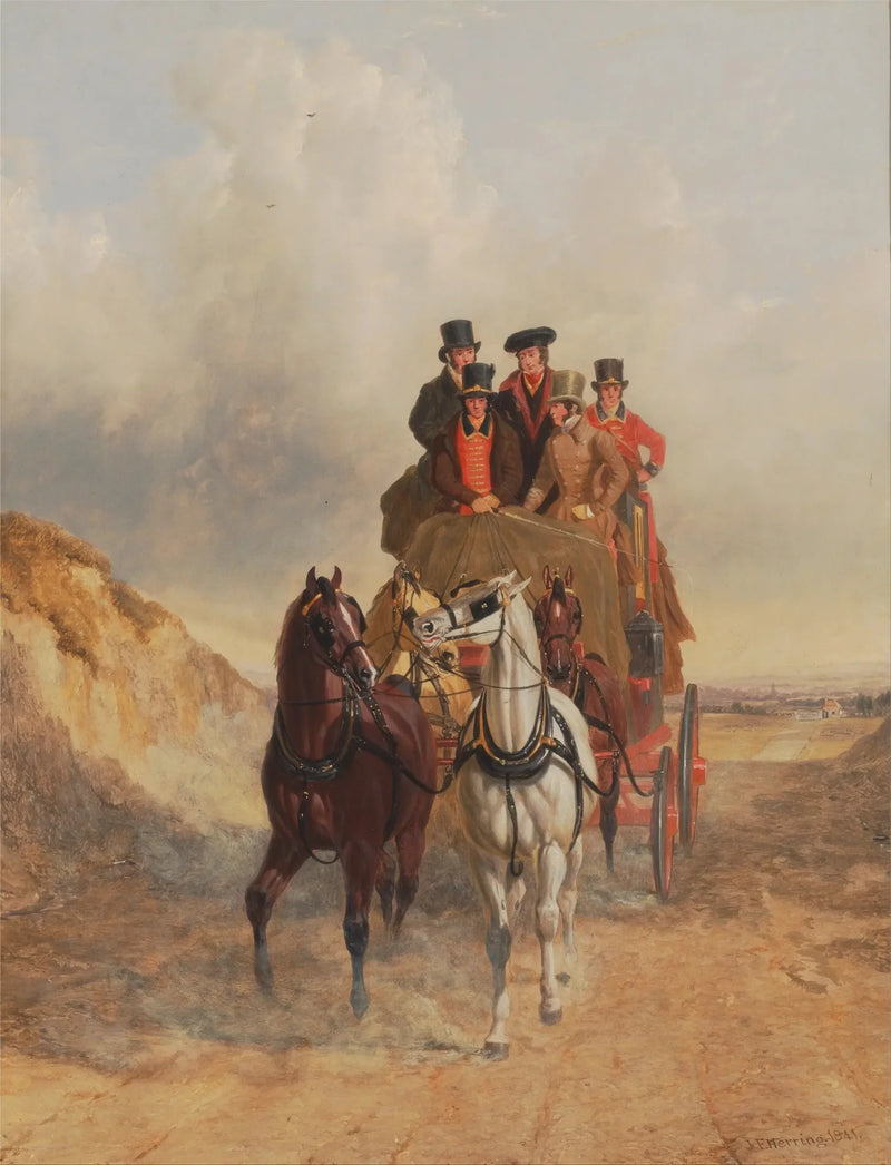 Den kongelige postvogn på veien - John Frederick Herring, Sr.

Source:
Le Royal Mail Coach sur la route - John Frederick Herring, Sr.