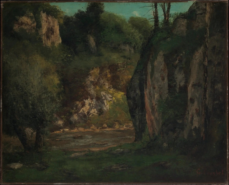 Den skjulte bekken - Gustave Courbet