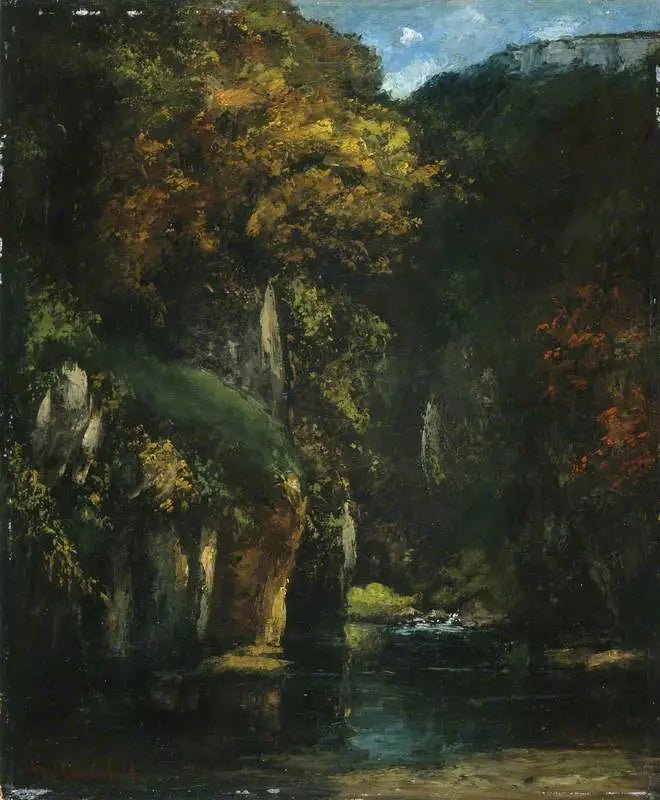Bekken ved Puits Noir - Gustave Courbet