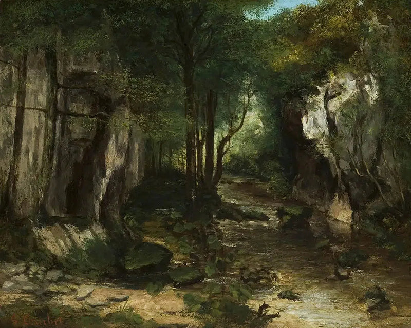 Den svarte brønnens bekk - Gustave Courbet