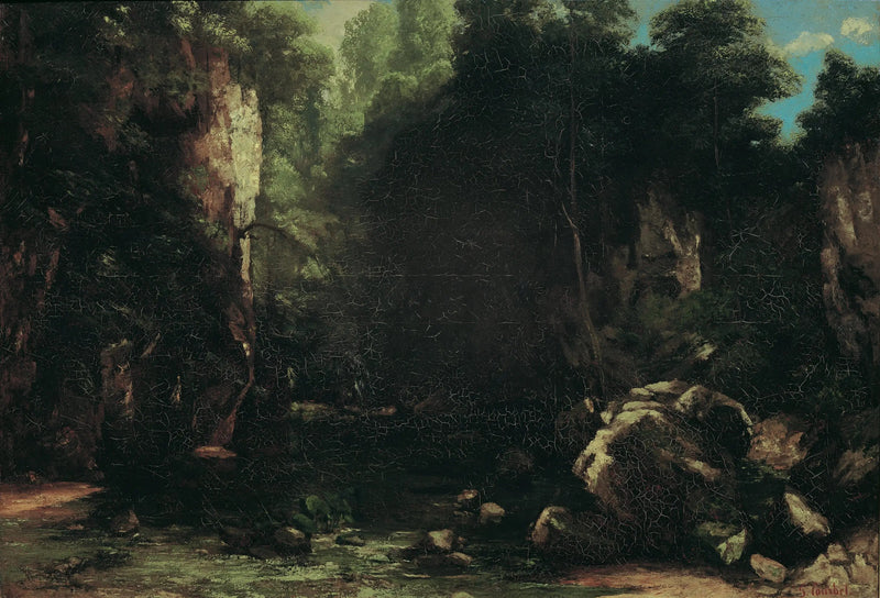 Den skyggefulle bekken - Gustave Courbet