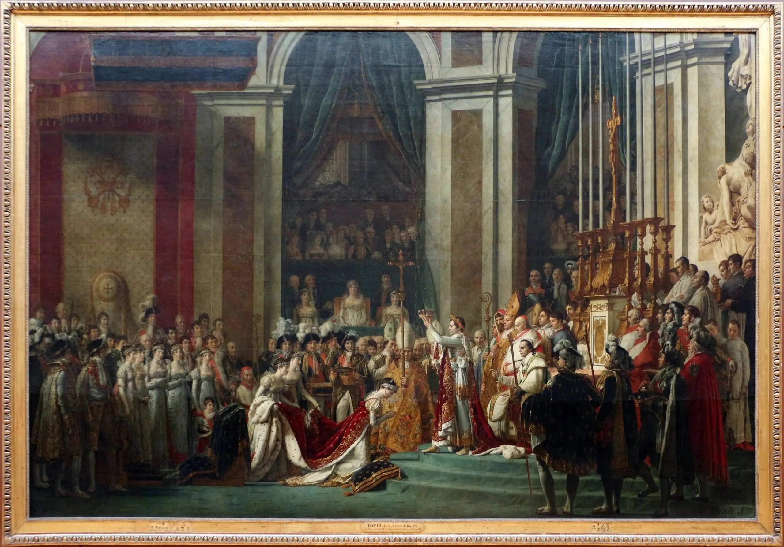 Le Sacre de Napoléon - Jacques-Louis David image 2 reproduction de peinture à l’huile