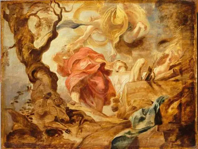 Abrahams ofring - Peter Paul Rubens