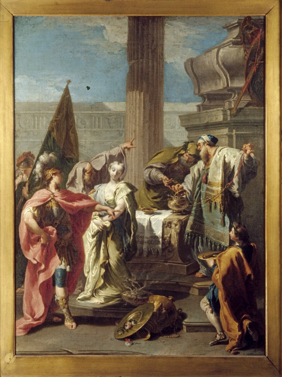 Polyxenes ofring ved Achilleshaugen - Giovanni Battista Pittoni