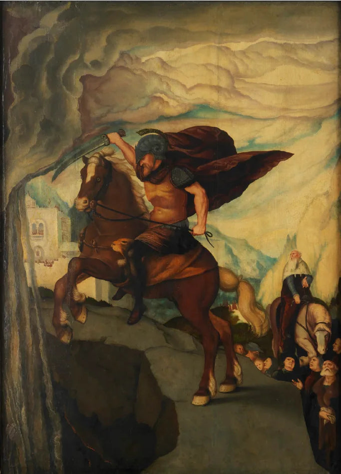 Selvofferen til Marcus Curtius - Hans Baldung Grien