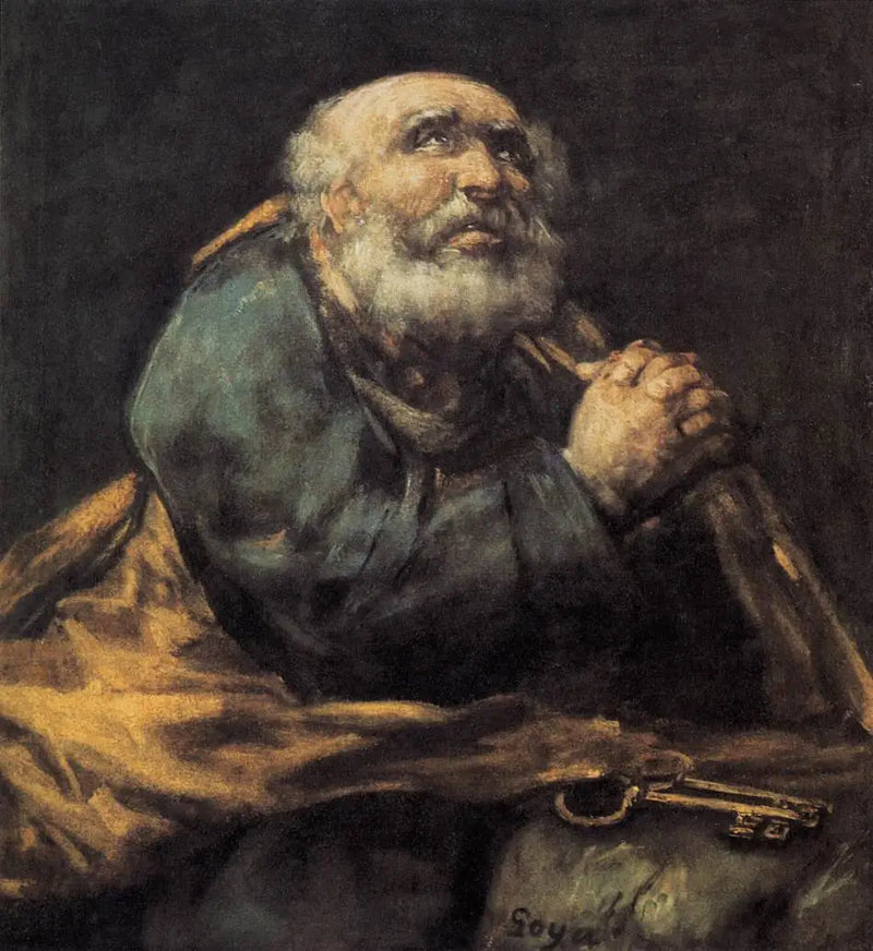 Den angrende St. Peter - Francisco de Goya