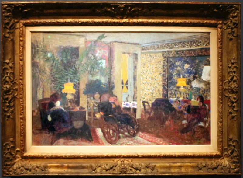 Salongen med tre lamper, Saint-Florentin-gaten - Édouard Vuillard