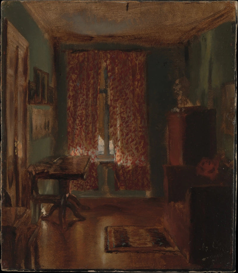 Kunstnerens stue i Ritterstrasse - Adolph von Menzel
