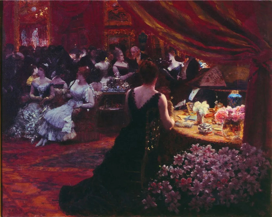 Prinsesse Mathilde Bonapartes salong - Giuseppe De Nittis