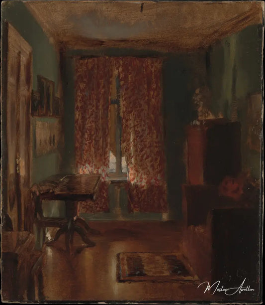 Le salon de l'artiste dans la Ritterstrasse - Adolph von Menzel - Reproductions de tableaux et peintures haut de gamme