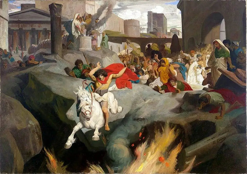 Mettius Curtius' sprang - Jean-Léon Gérôme