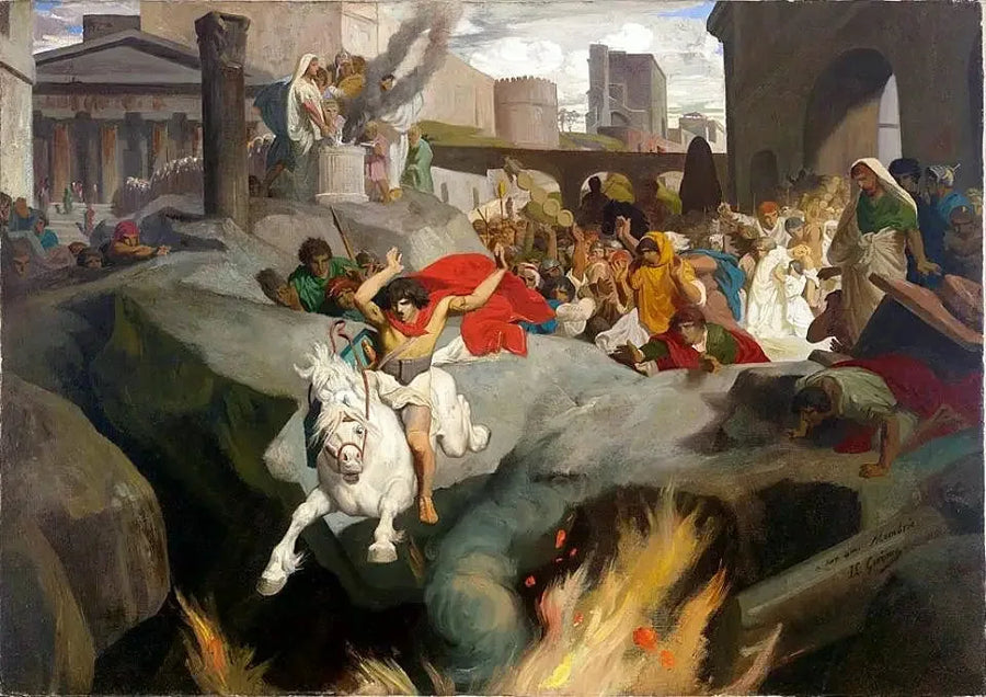 Mettius Curtius' sprang - Jean-Léon Gérôme